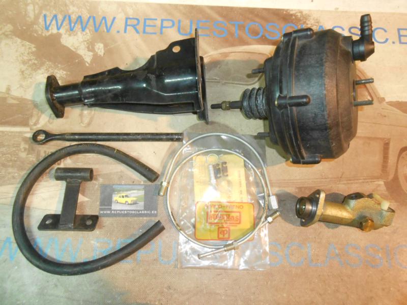 SER33 KIT SERVOFRENO CON BOMBA Y ACCESORIOS DE MONTAJE SIMCA 1200 1ª SERIE