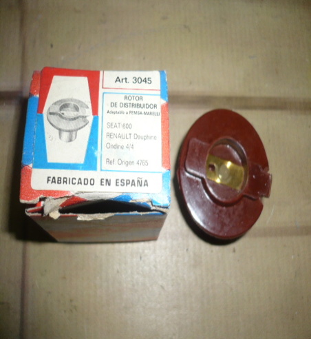 3045 930029 ROTOR DELCO FEMSA SEAT 600, 4CV, DAUPHINE, GORDINI, 4L PARA TAPA 2041, 2043, 2045 ALTURA 22 mm