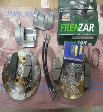 FZ08* OFERTA KIT COMPLETO FRENOS DELANTEROS SEAT 124, 1430, 131, 132, 1200 SPORT