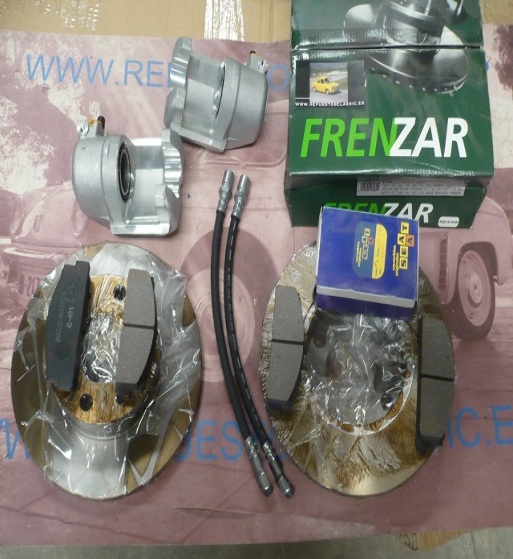 FZ08* OFERTA KIT COMPLETO FRENOS DELANTEROS SEAT 124, 1430, 131, 132, 1200 SPORT