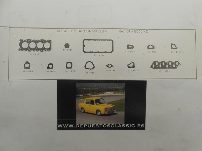 JM53 JUEGO JUNTAS CULATA SEAT RITMO, RONDA, IBIZA, MALAGA, FIAT REGATA 1.7D, ESPESOR 1,65mm