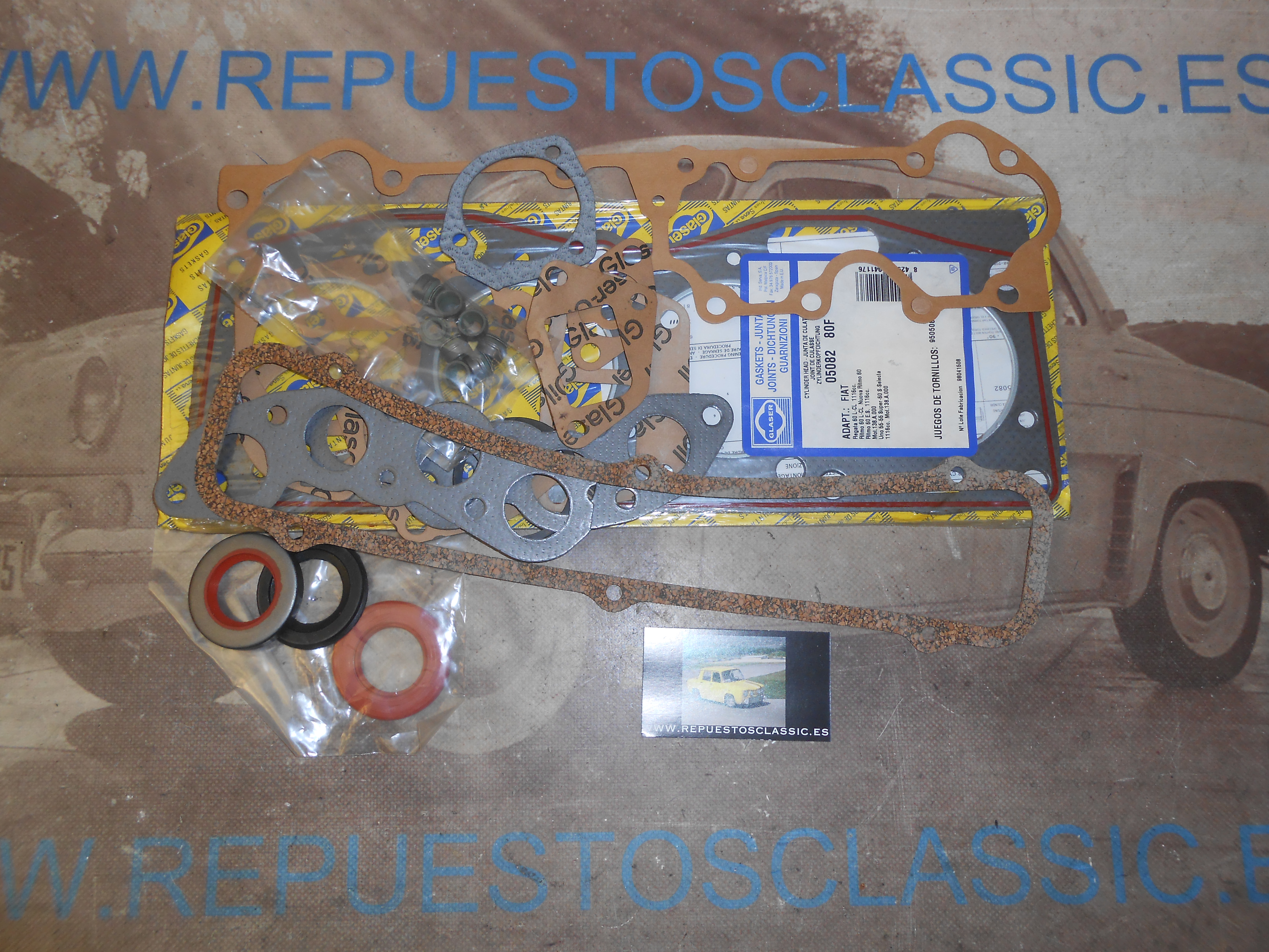 JM71 JUEGO JUNTAS CULATA FIAT REGATA, RITMO, UNO 1.1, REF. D31204-00
