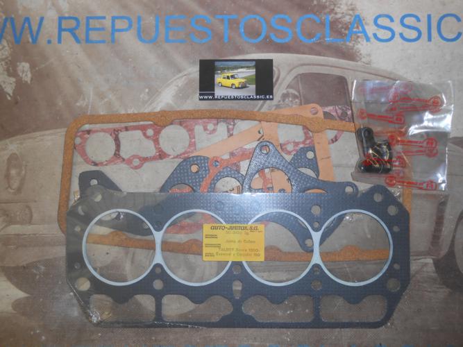 JM96 JUEGO JUNTAS CULATA SIMCA 1200 ESPECIAL