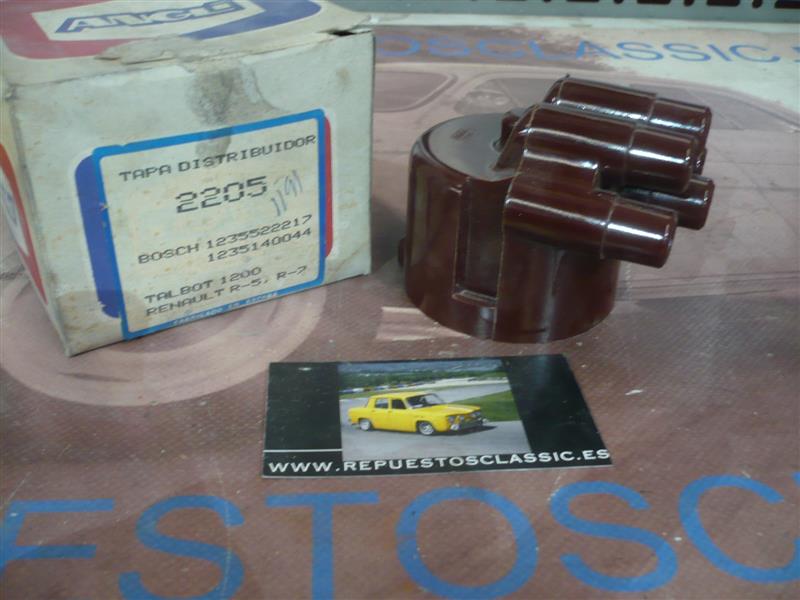 2205 1235522217 TAPA DELCO SIMCA 1200, MATRA BAGHEERA, RENAULT 5, 7, DISTRIBUIDOR BOSCH ROTOR 3205