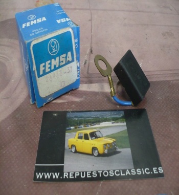F01 26446-1 FEMSA CONDENSADOR ALTERNADOR MINI, LAND ROVER, SAVA, EBRO, PERKINS, FORD PARA ALTERNADOR ALS12N-53, 54, 62, 63, 72, 