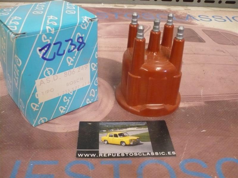 2238P 1235522436 TAPA DELCO OPEL CORSA, KADETT, ASTRA  DISTRIBUIDOR BOSCH ROTOR 3210-A
