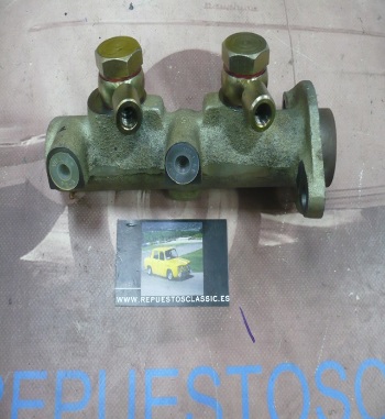 V3341 BOMBA FRENO DOBLE CIRCUITO LAND ROVER 2000 CON SERVO 1" SALIDAS DE 10 Y 12 mm CIERRE CONO