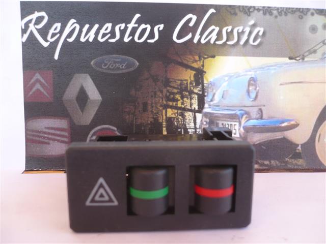 C01 6470 INTERRUPTOR WARNING SEAT RITMO, FIAT RITMO NEGRO SALPICADERO AZUL