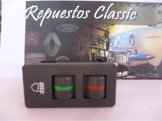 C01 6474 INTERRUPTOR FAROS ANTINIEBLA SEAT RITMO, FIAT RITMO NEGRO SALPICADERO AZUL