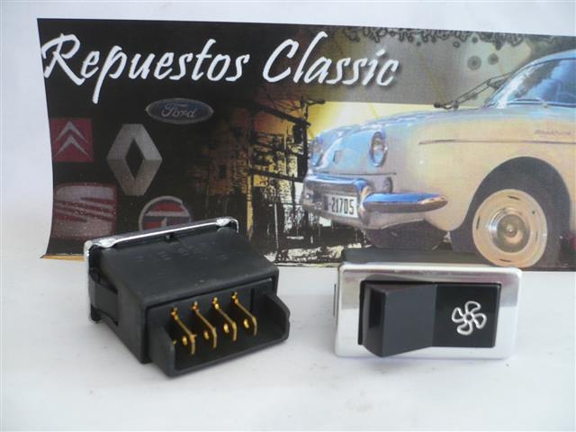 C03 6251 INTERRUPTOR CALEFACCION 2 VELOCIDADES RENAULT 4, 5, 6, 7, 12, 14 DESDE 1979