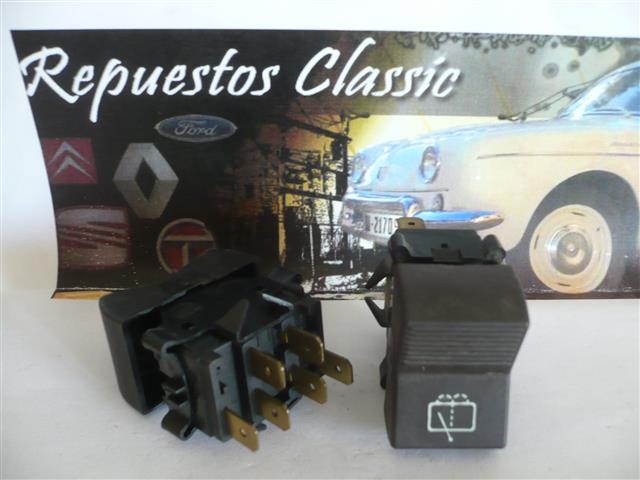 C04 6467 INTERRUPTOR LIMPIA LAVA LUNETA TRASERA SEAT 127, FURA, 131 RANCHERA