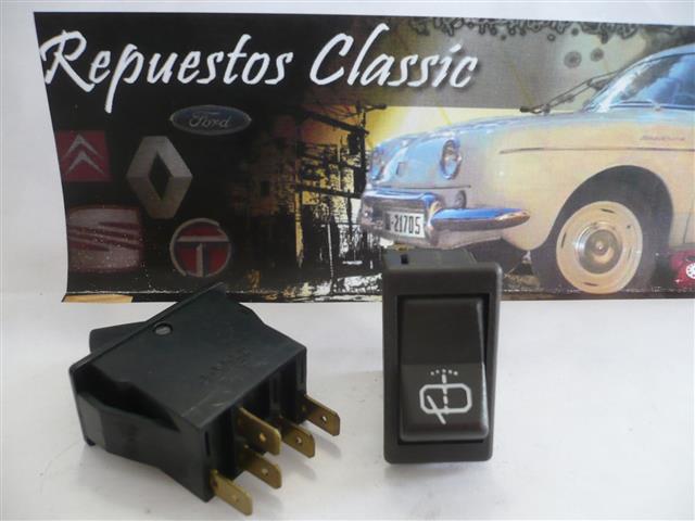 C04 6462 INTERRUPTOR LIMPIA, LAVA PARABRISAS TRASERO NEGRO SEAT PANDA