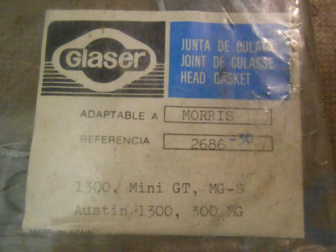 JM206 JUNTA CULATA AUSTIN MORRIS VICTORIA MG MINI 1300 REF. H02686 (PISTON 70,6mm)