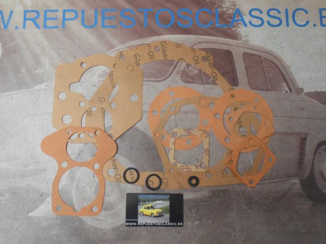 JM226 JUEGO JUNTAS CAJA CAMBIOS RENAULT R4, R4 SUPER, 4L 4 VELOCIDADES REF. 1200A , MOTOR 1125