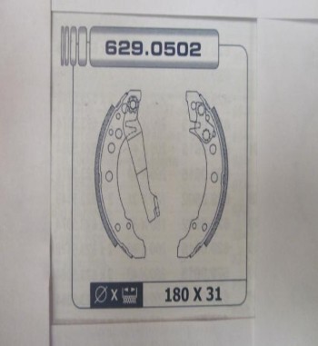 KT07-6087947 KIT FRENO TAMBOR TRASERO SEAT AUDI VOLKSWAGEN (TAMBOR 180x31mm)