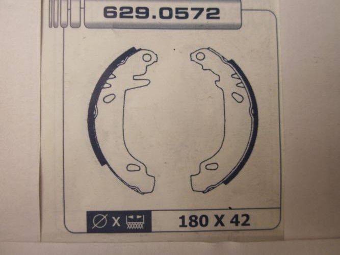 KT34-6088109 KIT FRENO TAMBOR TRASERO RENAULT 21, EXPRESS, SUPERCINCO (180x42mm)