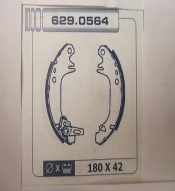 KT35-6087857 KIT FRENO TAMBOR TRASERO RENAULT 9/11, SUPERCINCO, PEUGEOT 309 (180x42)