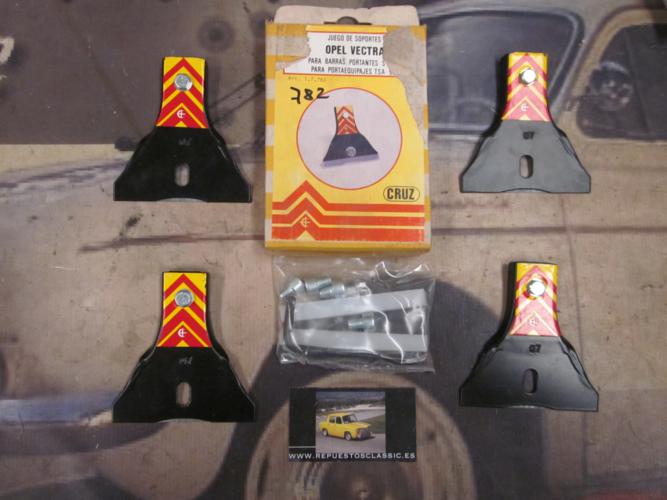 BAC27 17762 SOPORTES BASES DE APOYO PARA BACA-BARRAS DE TECHO CRUZ, OPEL VECTRA