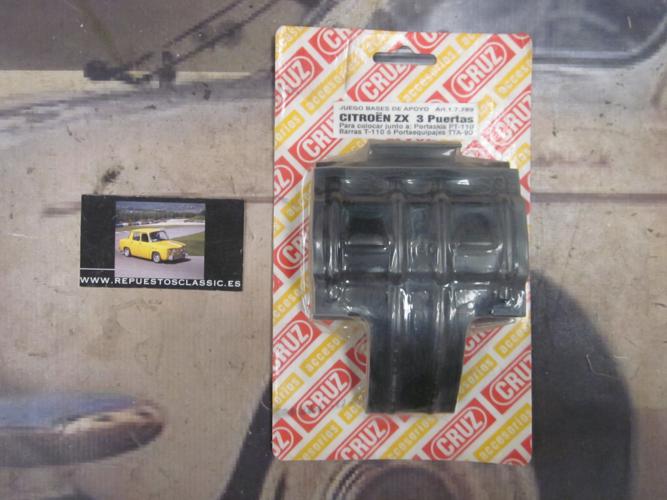 BAC33 17789 SOPORTES BASES DE APOYO PARA BACA-BARRAS DE TECHO CRUZ, CITROEN ZX 3p. (PARA BARRAS T-110)