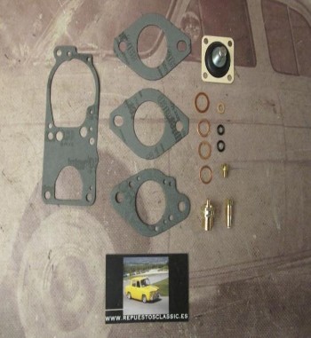 S163 SUPER KIT CARBURADOR SOLEX 32 DIS, PDIS RENAULT 5, 6, 12,8, 10