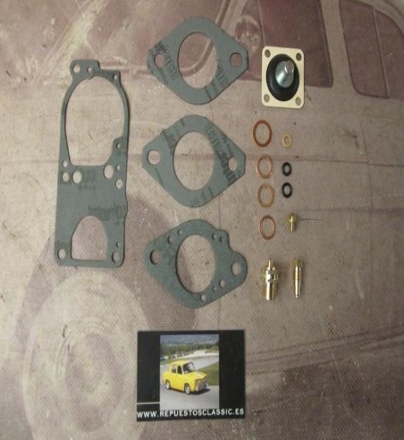 S163 SUPER KIT CARBURADOR SOLEX 32 DIS, PDIS RENAULT 5, 6, 12,8, 10