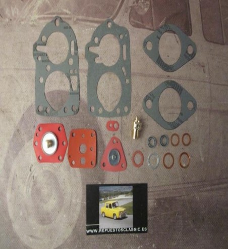 S318 SUPER KIT CARBURADOR SOLEX 32 PI - PIBT - PICBT, RENAULT FLORIDE, CARAVELLE, GORDINI