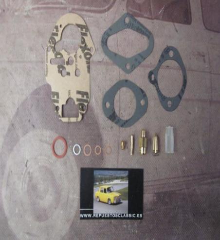 W098 SUPER KIT CARBURADOR WEBER 28 ICP 1-2-3-6-10, SEAT 600 D