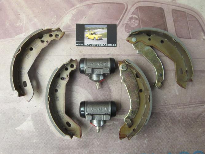 KT25*-6087851 KIT FRENO TAMBOR TRASERO RENAULT 9, 11, SUPERCINCO, PEUGEOT 309 SIN ACCESORIOS (TAMBOR 180x42mm, CILINDRO 22,22mm)