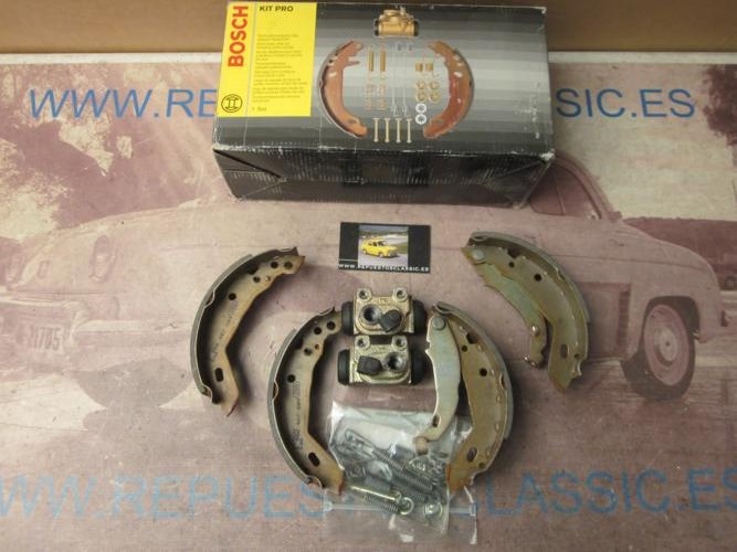 355P3 BOSCH 0204113508 KIT PRO FRENO TRASERO RENAULT CLIO, SUPERCINCO (180x40mm - BOMBIN 20,6mm) - VILLAR 6087951