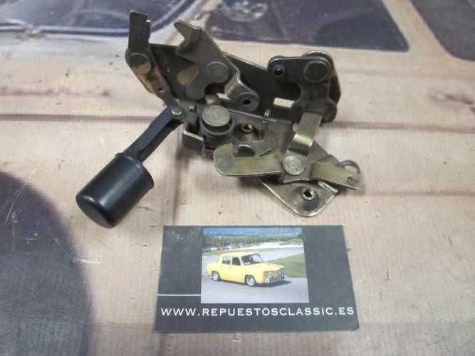 CER285 CERRADURA TRASERA DERECHA RENAULT 5, 7 PULSADOR NEGRO
