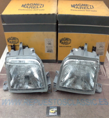 MAG.01 JUEGO FAROS H4 RENAULT CLIO 90>, MAGNETI MARELLI 712054058410/712054058411 REGULACION MANUAL