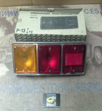 ISE714 PILOTO TRASERO IZQUIERDO COMPLETO SEAT 132 1ª SERIE BASE DE PLASTICO