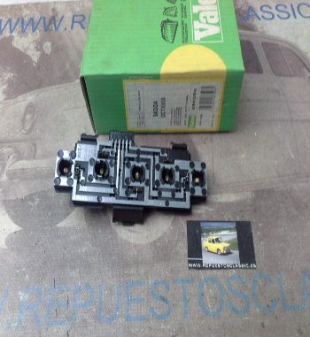 165P8 PORTALAMPARAS PILOTO TRASERO SKODA OCTAVIA, VALEO 086596