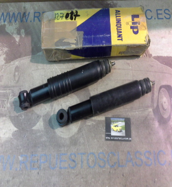 AM359P3 JUEGO AMORTIGUADORES DELANTEROS SIMCA 1200 , LIP-ALLINQUANT 127087 DOBLE EFECTO