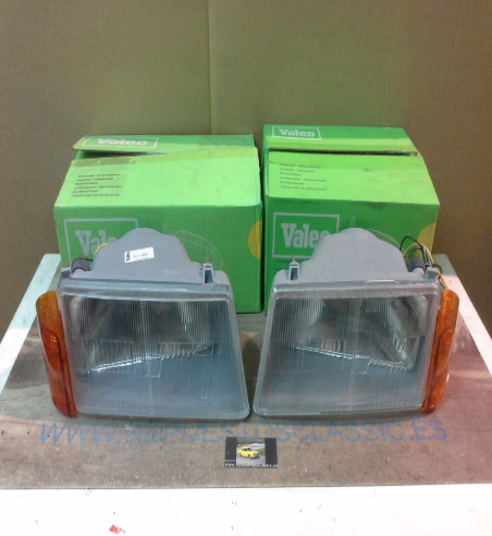 ISE755 P11 JUEGO FAROS KYNBY H4 CON INTERMITENTES SEAT RONDA 82->84, VALEO 029408/029409