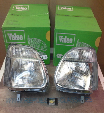 IOP26 JUEGO FAROS H4 OPEL AGILA A 00->07, SUZUKI WAGON R II/III 00-05, VALEO 087685/087686