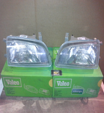 50P9 JUEGO FAROS H4 SUZUKI SWIFT II 90->01, SUBARU JUSTY II 95->03, VALEO 087379/087380