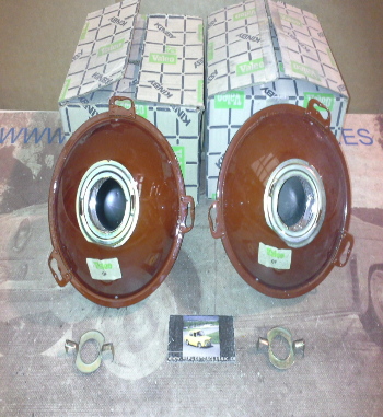 029455 Pi1JUEGO FAROS H4 PEGASO, DKW F1000, LAND ROVER SANTANA, AVIA, JEEP SIN BISEL (180mm)