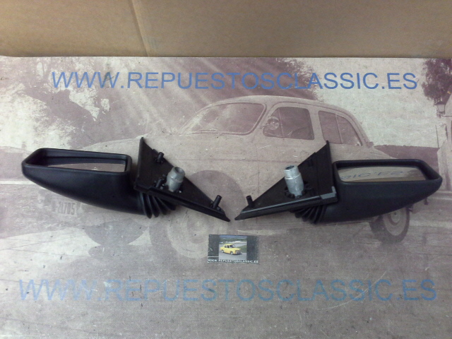 RET284P3 JUEGO RETROVISORES EXTERIORES SEAT IBIZA MKI 84->89 3p. REG. MANUAL SIN MANDO