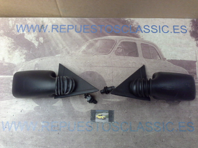 RET285P3 JUEGO RETROVISORES EXTERIORES SEAT IBIZA MKI 84->89 3p. REG. MANUAL CON MANDO