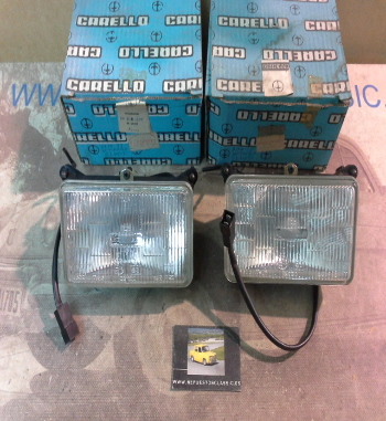 169P8 JUEGO FAROS ANTINIEBLA BLANCOS ALFA 33 - ALFETTA , CARELLO 02810000