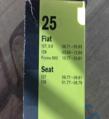 362P3 BOSCH JUEGO CABLES DE BUJIAS FIAT SEAT 127, 128, REF. 0986356515