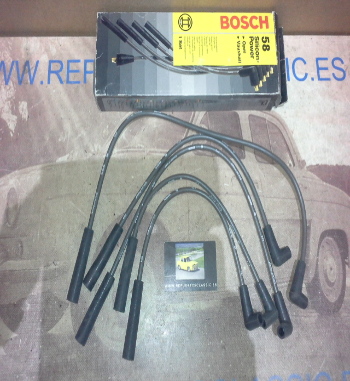 366P3 BOSCH JUEGO CABLES DE BUJIAS OPEL ASCONA C, CORSA A, KADETT D/E,  MANTA 1.2/1.3 S, REF. 0986356547