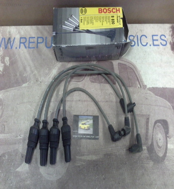 373P3 BOSCH JUEGO CABLES DE BUJIAS PEUGEOT 106, 306, CITROEN AX, SAXO, C15, ZX, BERLINGO, REF. 0986356830