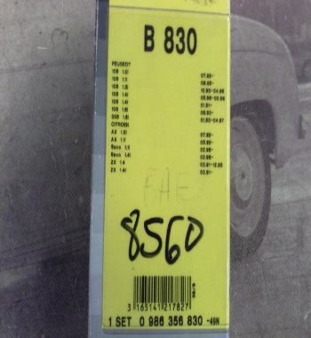 373P3 BOSCH JUEGO CABLES DE BUJIAS PEUGEOT 106, 306, CITROEN AX, SAXO, C15, ZX, BERLINGO, REF. 0986356830
