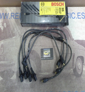 378P3 BOSCH JUEGO CABLES DE BUJIAS CITROEN BX, PEUGEOT 205, 309, 405 MOTORES 1.6/1.9/1.9 GTI, REF. 0986356576