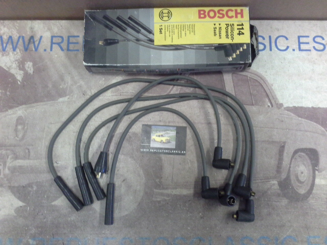 386P3 BOSCH 0986356595 JUEGO CABLES DE BUJIAS SEAT 600, 133, 850, NISSAN CHERRY III, MICRA I