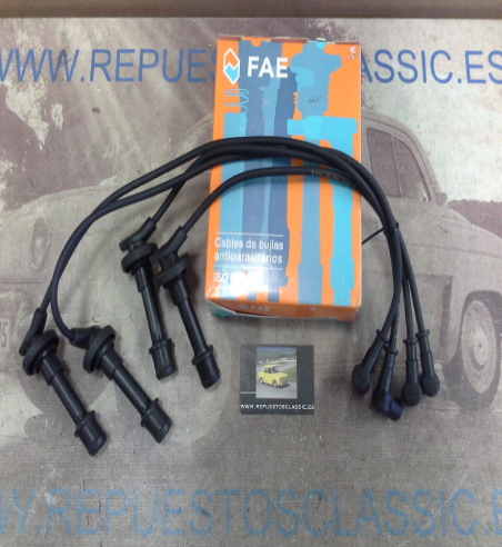 CB94P1 JUEGO CABLES DE BUJIAS FAE 85480 HONDA CIVIC, CONCERTO, CRX, ROVER 200, 400
