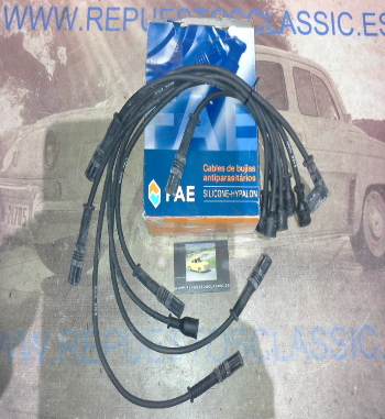 CB104P1 JUEGO CABLES DE BUJIAS FAE 83540 OPEL OMEGA A, COMMODORE B, MONZA A, SENATOR A/B 2.5/2.8/3.0 6CIL.