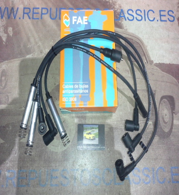 CB107P1 JUEGO CABLES DE BUJIAS FAE 83570 OPEL ASCONA, CORSA, KADETT, VECTRA, ASTRA 1.2i/1.4i/1.6